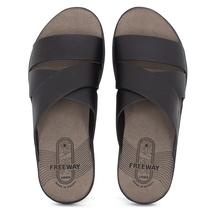 Sandália Masculina Freeway Canastra 8 Couro Confortável Chinelo CANASTRA8 Cor:Preto EvolutionTamanho:40