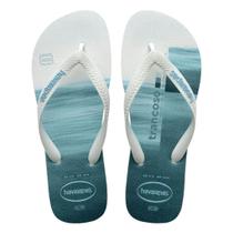 Sandália Masculina Havaianas Top Surfer I Fc Branco/Azul