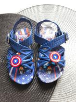 Sandalia Masculina Infantil Criança Kids Personagem Capitão América Confortável