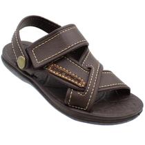 Sandália Masculina Infantil Menino Danper Café Papete Sandália Masculina Infantil Menino Danper Café Papete
