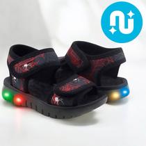 Sandália Masculina Infantil Spider Com Led Novopé Sandália Masculina Infantil Spider Com Led Novopé