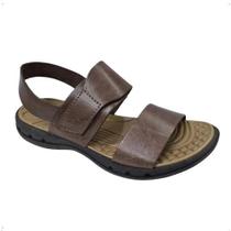Sandalia masculina itapua em couro ref.6303 - cafe Sandalia masculina itapua em couro ref.6303 - cafe