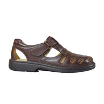 Sandália Masculina Linha Premium couro Confortável Cor café Sandália Masculina Linha Premium couro Confortável Cor café