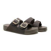 Sandália Masculina MATTEO Chinelo Papete em Couro Legítimo