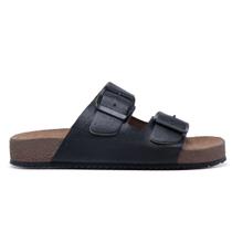 Sandália Masculina NATHOS CARIBE em Couro - PRETO Sandália Masculina NATHOS CARIBE em Couro - PRETO