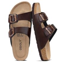Sandália Masculina ODOLY com Palmilha de Cortiça e Fivela Ajustável Marrom Sandália Masculina ODOLY com Palmilha de Cortiça e Fivela Ajustável Marrom