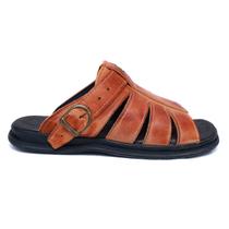 sandália masculina ortopedica chinela anatomica esporão antistress de couro legitimo confortavel
