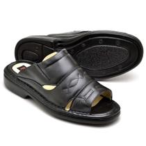 Sandália Masculina Ortopédica Chinela Gel Ranster Tam 39 Cor Preta