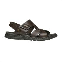 Sandália masculina pegada em couro wave marrom - Sandália masculina pegada em couro wave marrom -