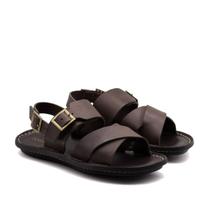 Sandália Masculina Soul em Couro Senna Coffee - 8856SC Sandália Masculina Soul em Couro Senna Coffee - 8856SC
