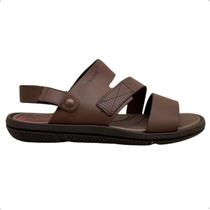 Sandalia Masculina Vira Chinelo Itapuã Couro Conforto 757