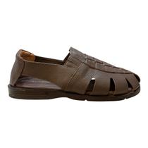 Sandalia Masculino Italianinho Couro Calce Fácil Tiras Antiderrapante Conforto 10340703 Marrom Sandalia Masculino Italianinho Couro Calce Fácil Tiras Antiderrapante Conforto 10340703 Marrom