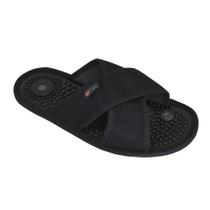 Sandália Massageadora Magnética Cruzada Preto 37/38 Par - Terumi Sandália Massageadora Magnética Cruzada Preto 37/38 Par - Terumi