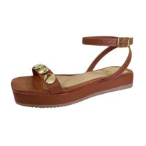 Sandália Medalha Feminina Flat Plataforma Rasteira 119-01