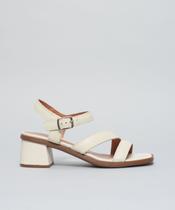 Sandalia Media Couro Eliana - Offwhite Sandalia Media Couro Eliana - Offwhite