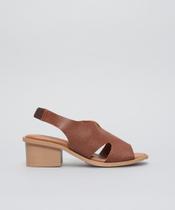 Sandalia Media Couro Nina - Terra