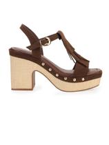 Sandália Meia Pata Bebecê Tiras Camurça e Tachas Sandália Meia Pata Bebecê Tiras Camurça e Tachas