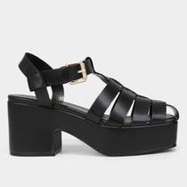 Sandália Meia Pata Couro Carrano Fisherman Feminina Sandália Meia Pata Couro Carrano Fisherman Feminina