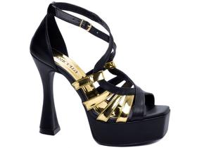 Sandália Meia Pata Feminina Luxo-Torricella-1.209B