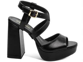 Sandalia Meia Pata Salto Alto Bloco Grosso 11cm Feminina Sandalia Meia Pata Salto Alto Bloco Grosso 11cm Feminina
