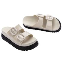 Sandália Melissa Cozy Platform Feminina Preto Branco