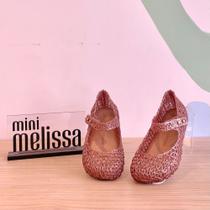 Sandalia melissa fem infantil campana glitter rose