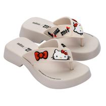 Sandália Melissa Flatform + Hello Kitty Branco Sandália Melissa Flatform + Hello Kitty Branco