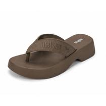 Sandália Melissa Flatform M Lover Ad Marrom Médio - Sandália Melissa Flatform M Lover Ad Marrom Médio -