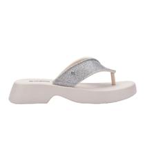 Sandália Melissa Flatform M Lover Glitter Bege Claro Sandália Melissa Flatform M Lover Glitter Bege Claro