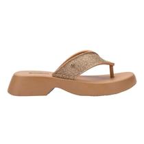 Sandália Melissa Flatform M Lover Glitter Bege