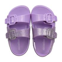 Sandália Melissa Mini Cozy Baby Lilás/Glitter Sandália Melissa Mini Cozy Baby Lilás/Glitter
