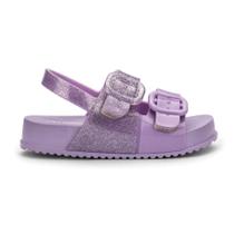 Sandália Melissa Mini Cozy Slide Baby Lilás