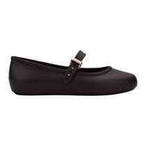 Sandalia melissa soft ballerina ad marrom -