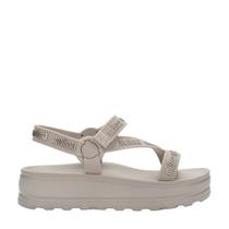 Sandália Melissa Stripes Platform M Lover Bege Sandália Melissa Stripes Platform M Lover Bege