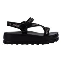 Sandália Melissa Stripes Platform M-Lover Feminino Preto