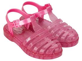 Sandália Menina Duo Aranha Barbie Rosa Glitter Grendene Kids Sandália Menina Duo Aranha Barbie Rosa Glitter Grendene Kids