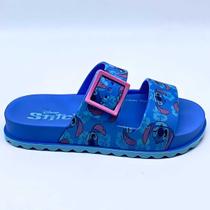 Sandália Menina Grendene Infantil Stitch Rasteirinha 23198