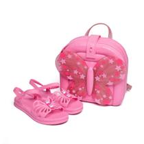 Sandália Menina Grendene Kids Barbie Fly Mochila Rosa 23268 Sandália Menina Grendene Kids Barbie Fly Mochila Rosa 23268