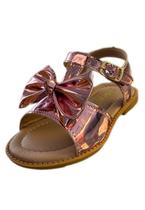 Sandália menina infanil Solzim laço rose Sandália menina infanil Solzim laço rose