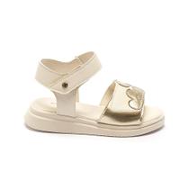 Sandália Menina Infantil Flor Dourada