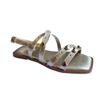 Sandália Menina Mini Sua Cia Dourado Gold 9185.52106 Sandália Menina Mini Sua Cia Dourado Gold 9185.52106