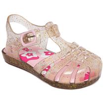 Sandália Menina Pimpolho Colorê PVC Dourado Glitter 0130361E