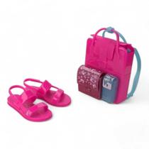Sandália Meninas Infantil Barbie Mochila Grendene Kids
