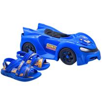 Sandália Menino Gdn Infantil + Brinquedo Sonic 23294