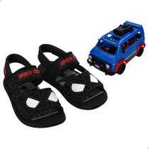 Sandália Menino Grendene H. Aranha com Furgão Preto 23222