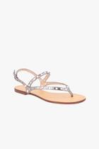 Sandália metalcolor forro pu rouge luiza barcelos -