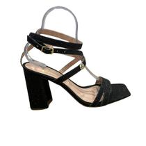 Sandalia Michele De Glitter PRETA