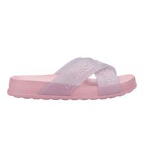 Sandália Mini Melissa Cozy Slide M Lover II Rosa Perolizado