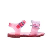 Sandália Mini Melissa Fly Sandal III Baby Rosa Glitter