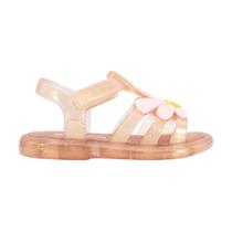 Sandalia Mini Melissa Hip Bloomy Baby Marrom